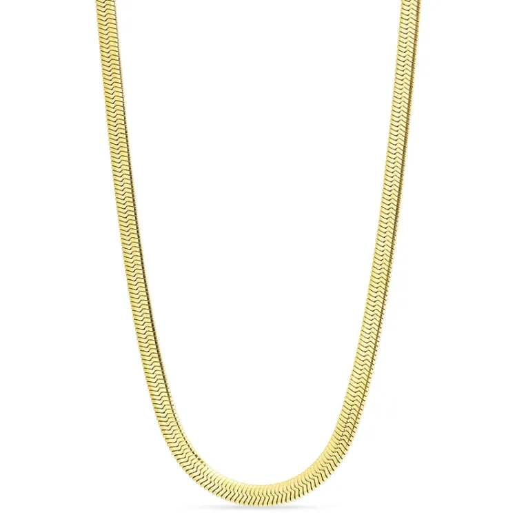 vedenkestävät käärmekaulaketju kullattu teräs 40 cm x 5 mm  - OCEANA