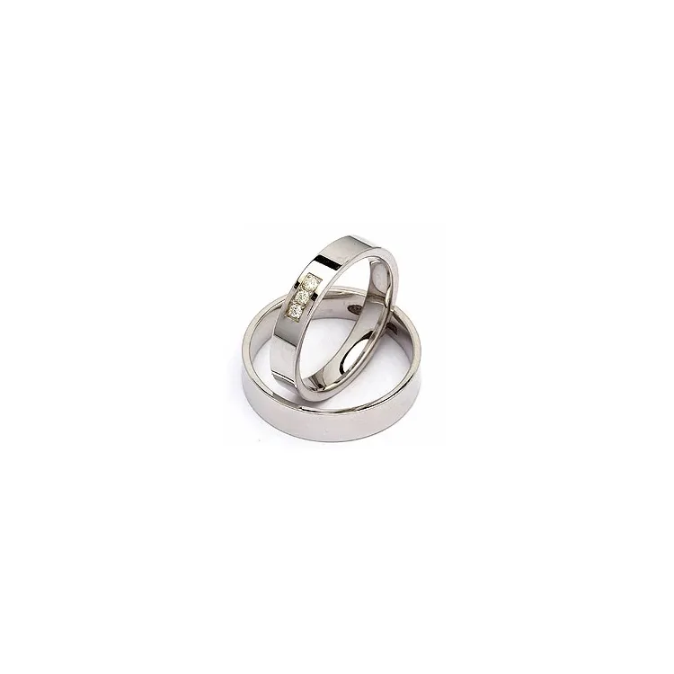 Vihkisormusta hopea 0,060 ct