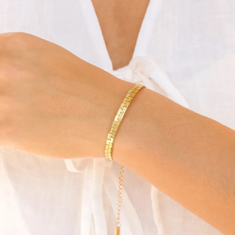 vedenkestävät rannekoru kullattu teräs - OCEANA