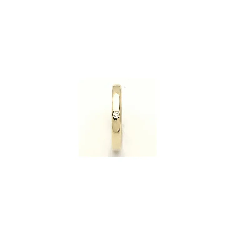 Vihkisormus 9 karaatin kultaa 0,02 ct