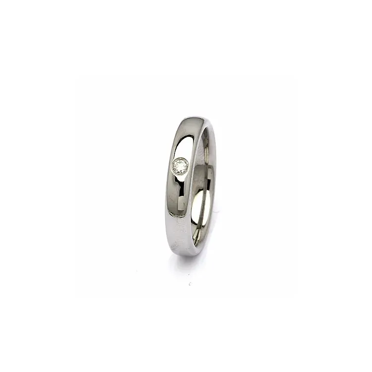 Vihkisormus teräs 0,05 ct