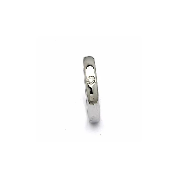 Vihkisormus teräs 0,05 ct