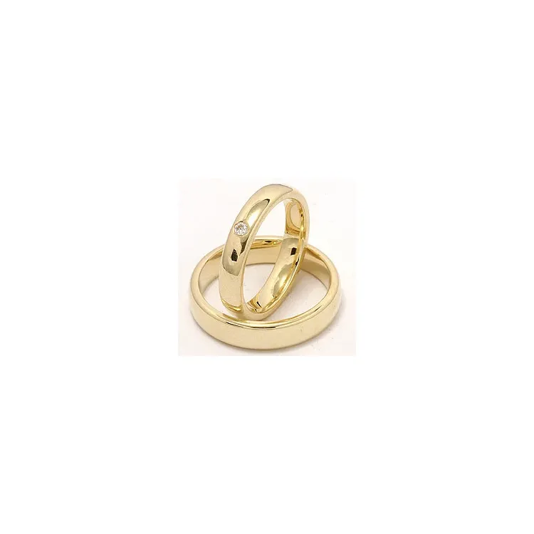Vihkisormusta 9 karaatin kultaa 0,05 ct