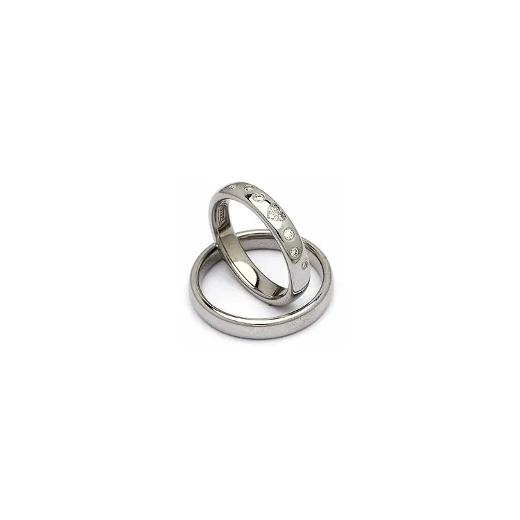 Vihkisormusta teräs 0,13 ct