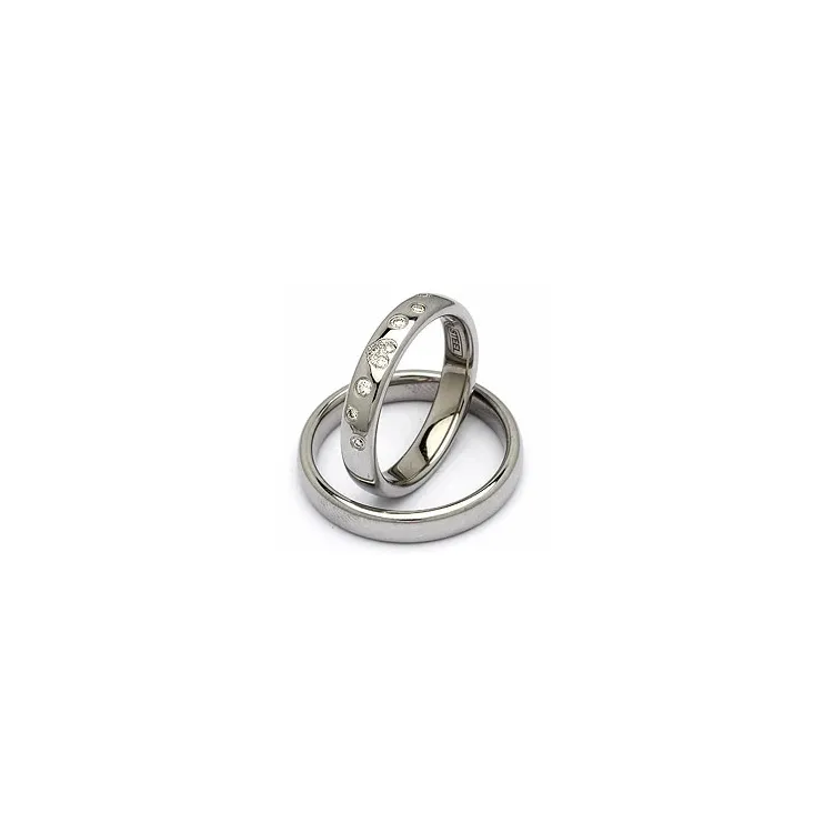 Vihkisormusta teräs 0,13 ct