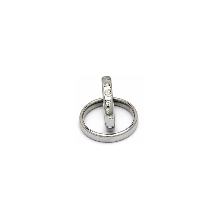 Vihkisormusta teräs 0,13 ct