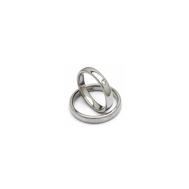 Vihkisormusta teräs 0,05 ct