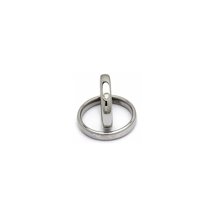 Vihkisormusta teräs 0,05 ct