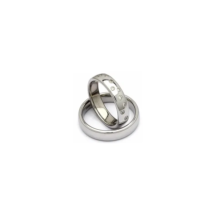Vihkisormusta teräs 0,126 ct