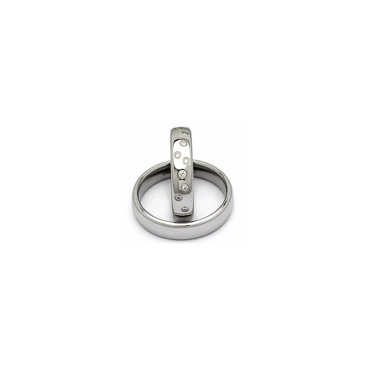 Vihkisormusta teräs 0,126 ct