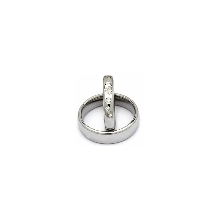 Vihkisormusta teräs 0,13 ct