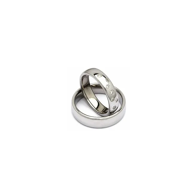 Vihkisormusta teräs 0,126 ct
