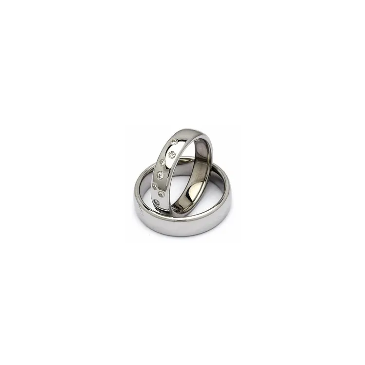 Vihkisormusta teräs 0,126 ct