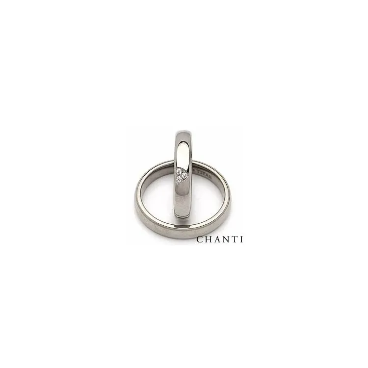 Vihkisormusta titaani 0,03 ct