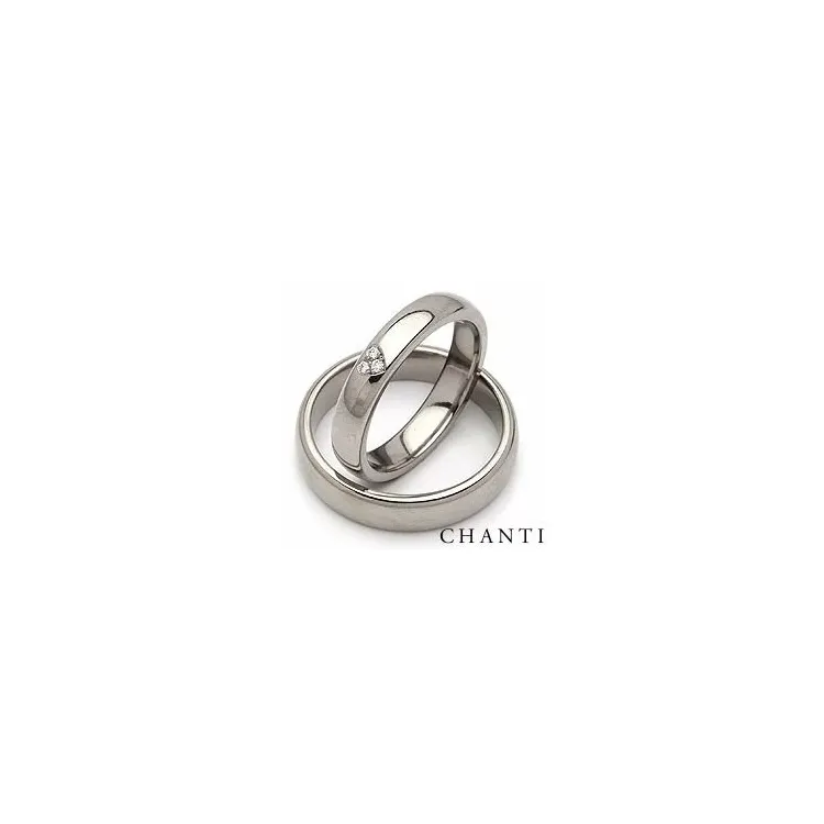 Vihkisormusta titaani 0,03 ct