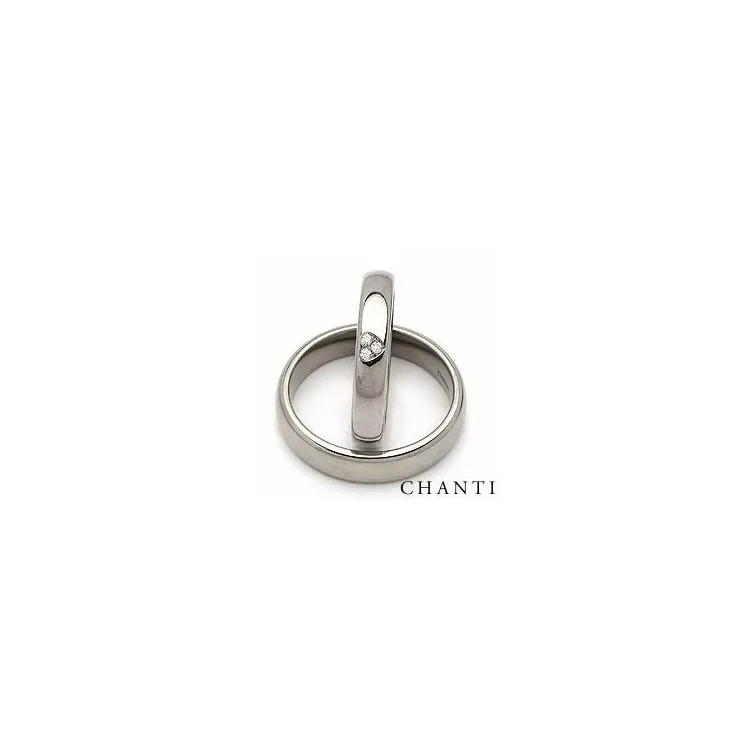 Vihkisormusta titaani 0,03 ct
