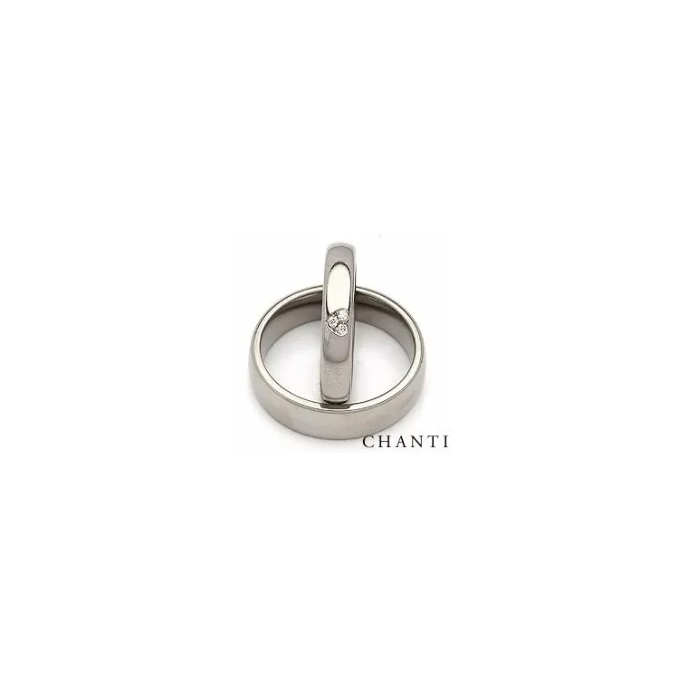 Vihkisormusta titaani 0,03 ct