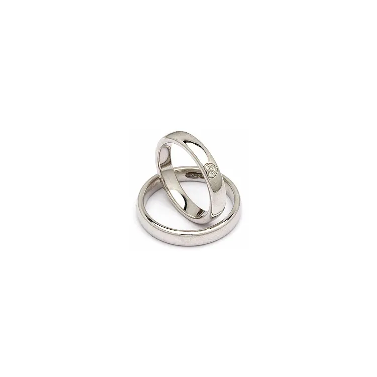 Vihkisormusta hopea 0,03 ct