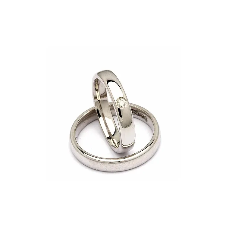Vihkisormusta hopea 0,05 ct