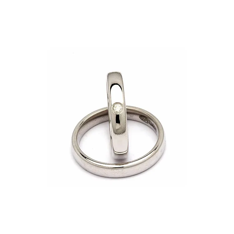 Vihkisormusta hopea 0,05 ct