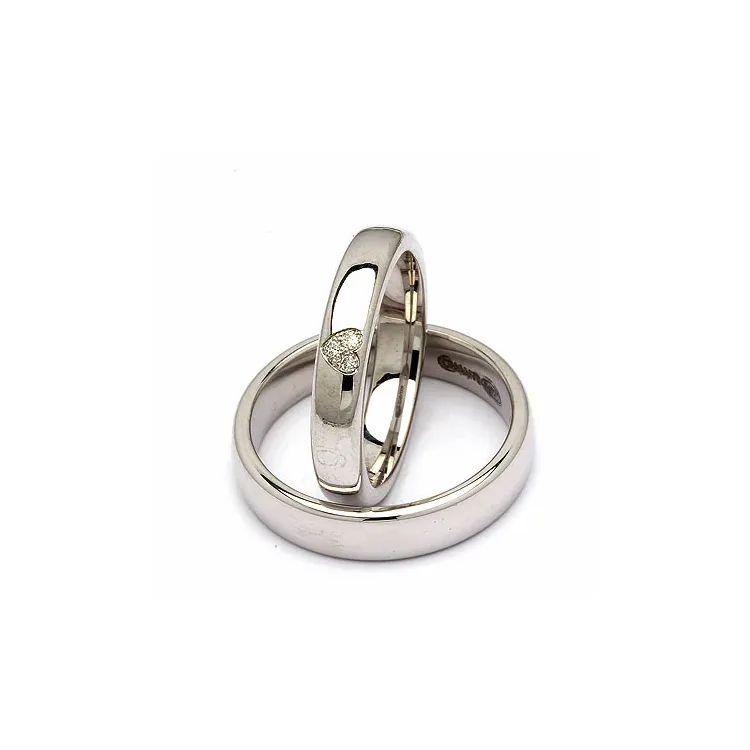 Vihkisormusta hopea 0,03 ct