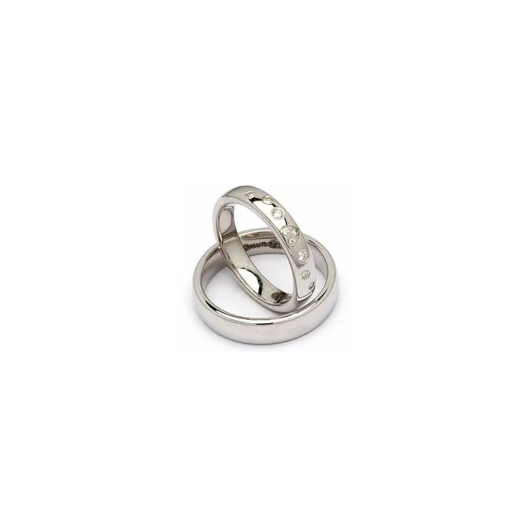 Vihkisormusta hopea 0,13 ct