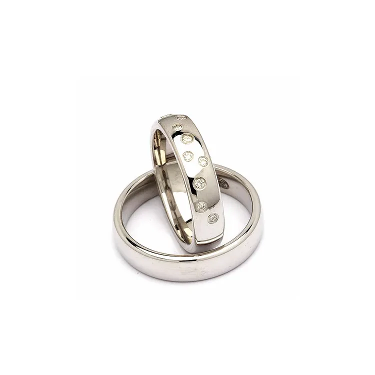 Vihkisormusta hopea 0,126 ct