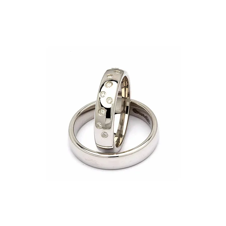 Vihkisormusta hopea 0,126 ct