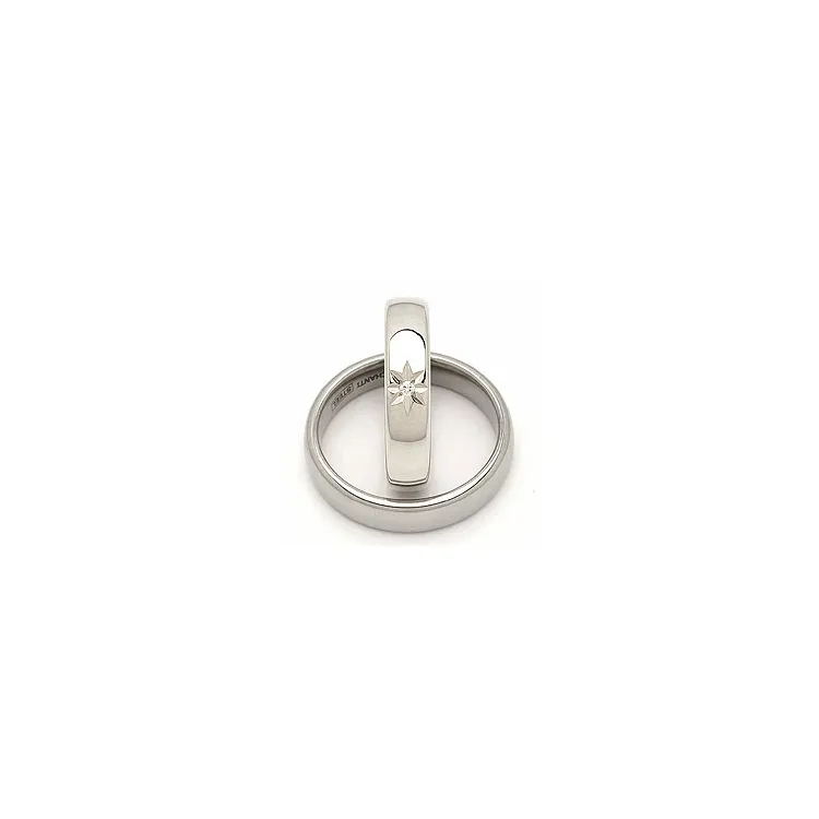 Vihkisormusta hopea 0,020 ct