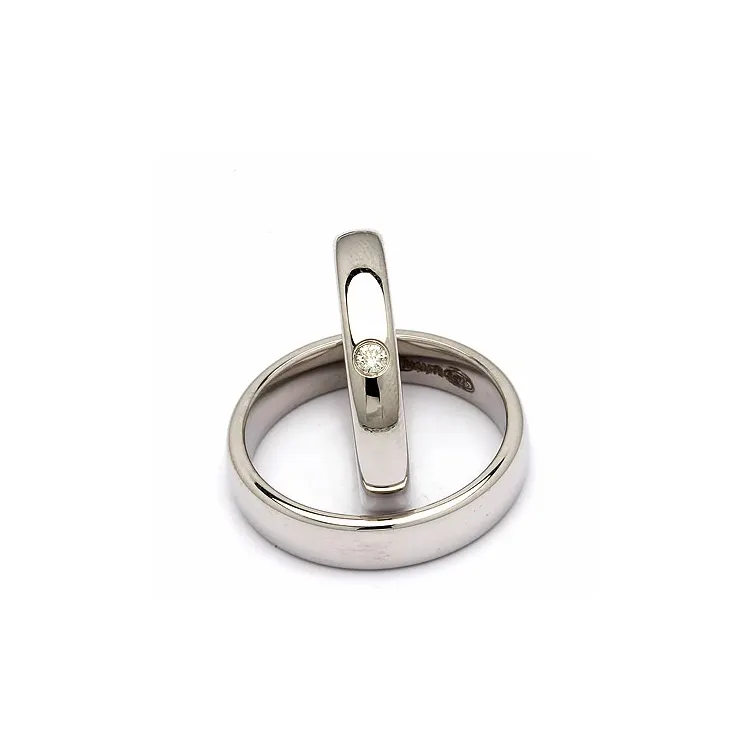 Vihkisormusta hopea 0,05 ct