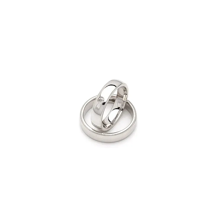 Vihkisormusta hopea 0,05 ct