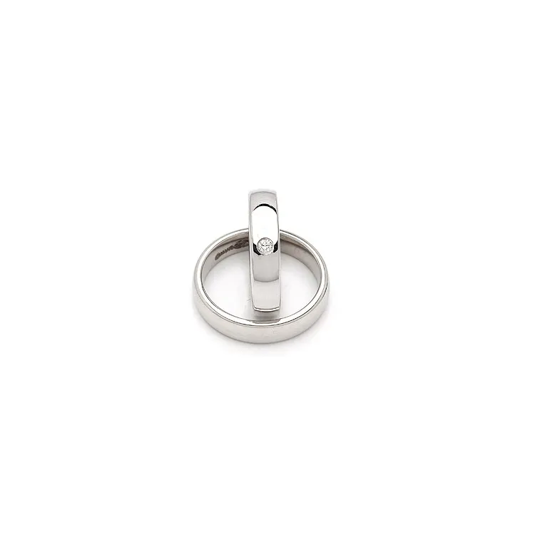 Vihkisormusta hopea 0,05 ct