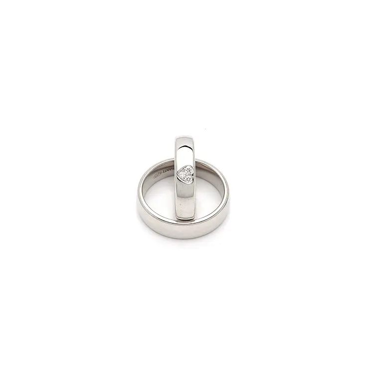 Vihkisormusta hopea 0,075 ct