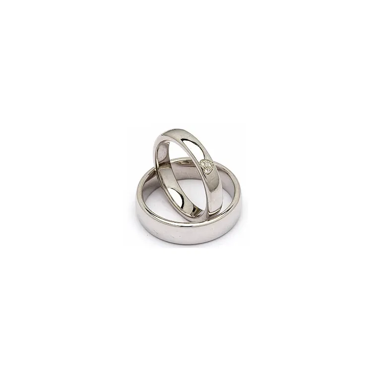 Vihkisormusta hopea 0,03 ct