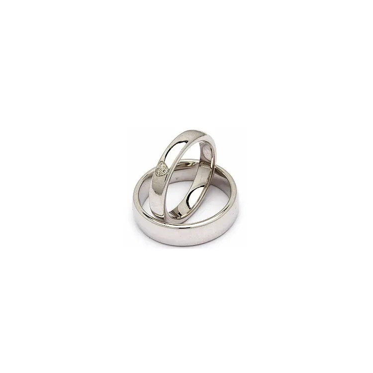 Vihkisormusta hopea 0,03 ct