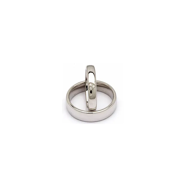 Vihkisormusta hopea 0,03 ct