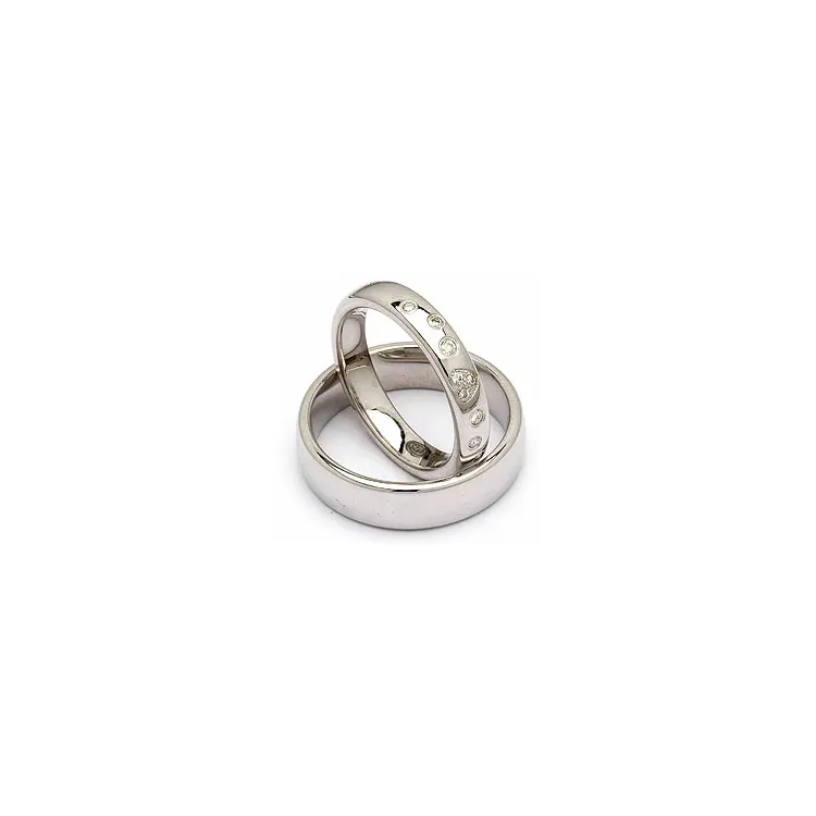 Vihkisormusta hopea 0,13 ct