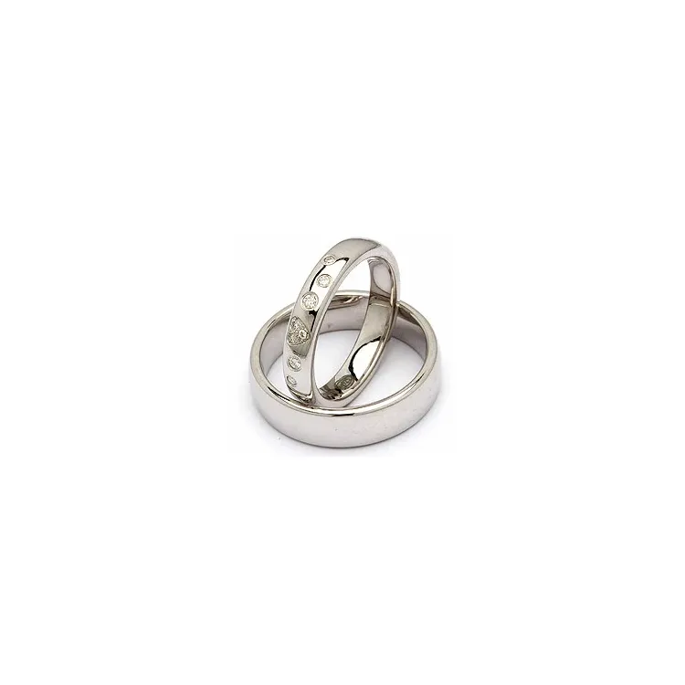 Vihkisormusta hopea 0,13 ct