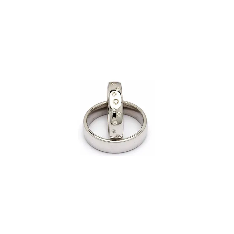 Vihkisormusta hopea 0,126 ct