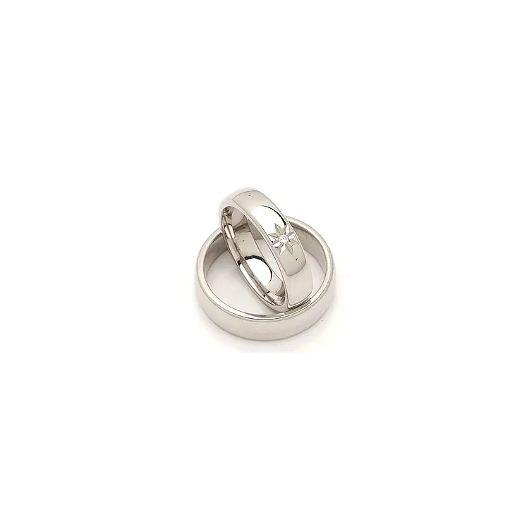 Vihkisormusta hopea 0,020 ct