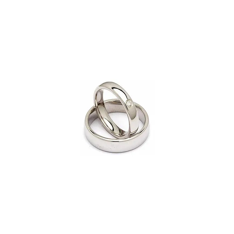Vihkisormusta hopea 0,05 ct