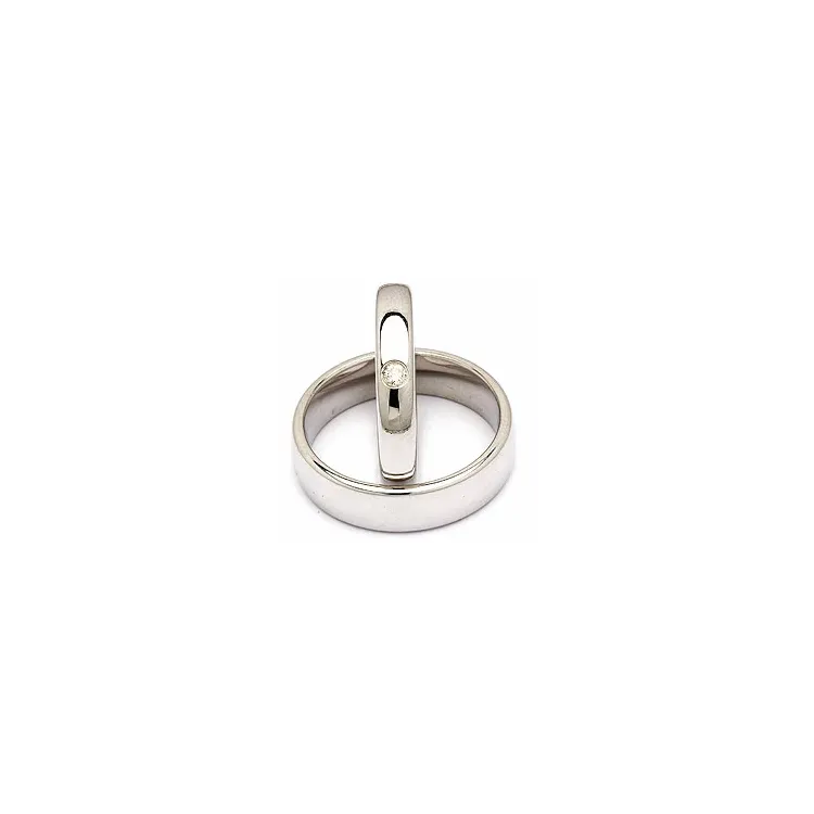 Vihkisormusta hopea 0,05 ct