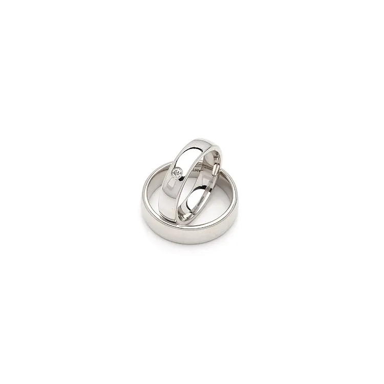 Vihkisormusta hopea 0,05 ct