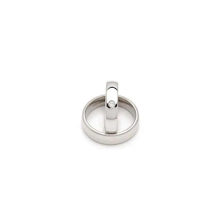 Vihkisormusta hopea 0,05 ct