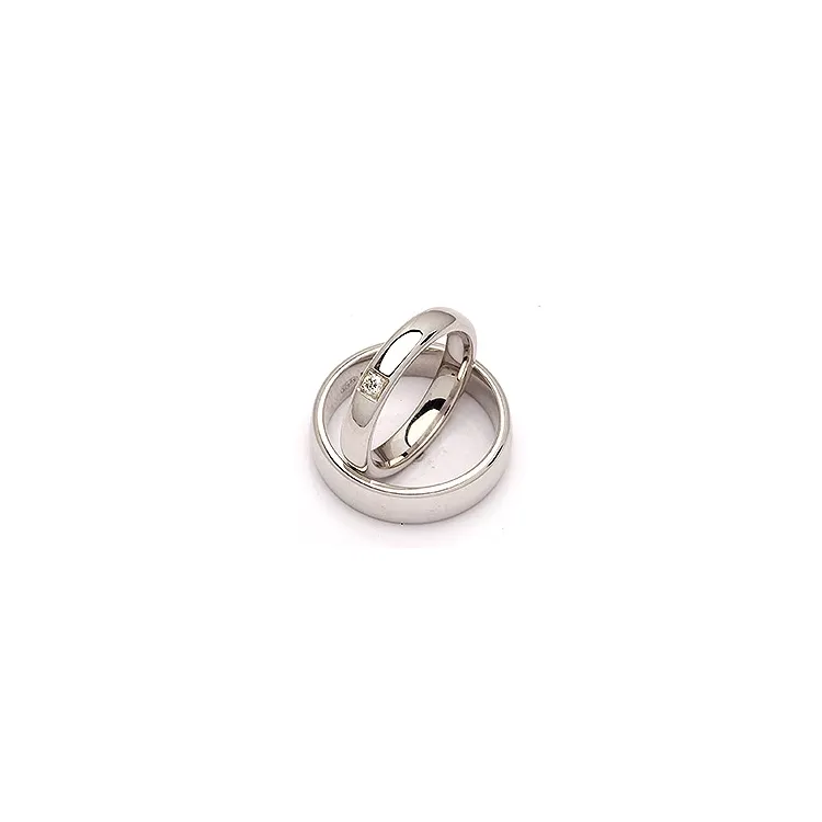 Vihkisormusta hopea 0,05 ct