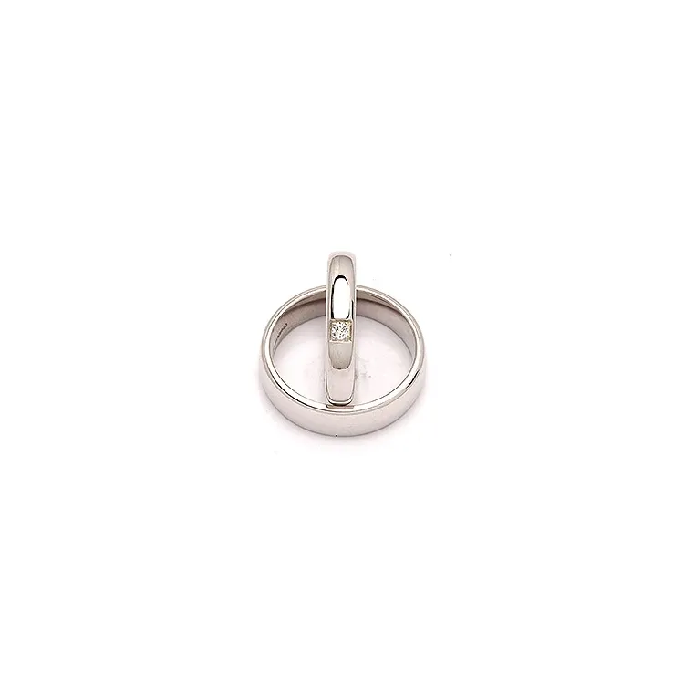 Vihkisormusta hopea 0,05 ct