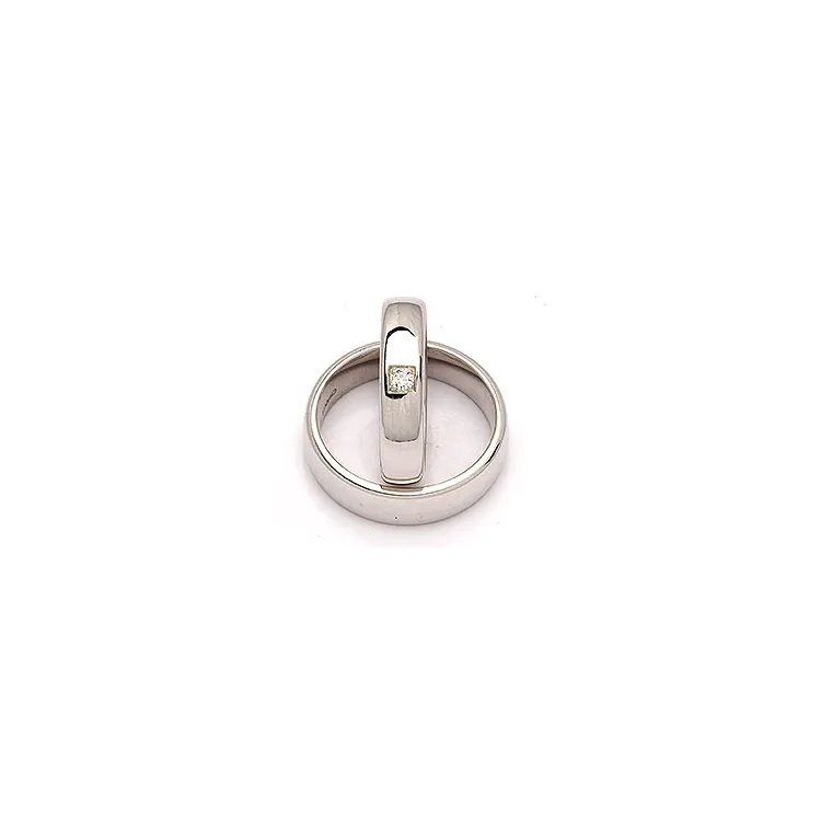 Vihkisormusta hopea 0,05 ct