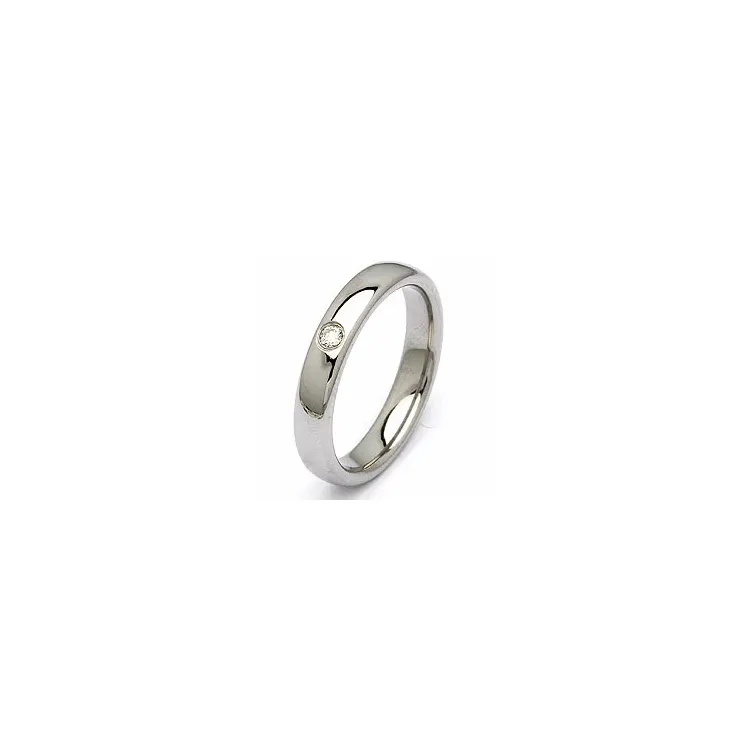 Vihkisormus teräs 0,05 ct