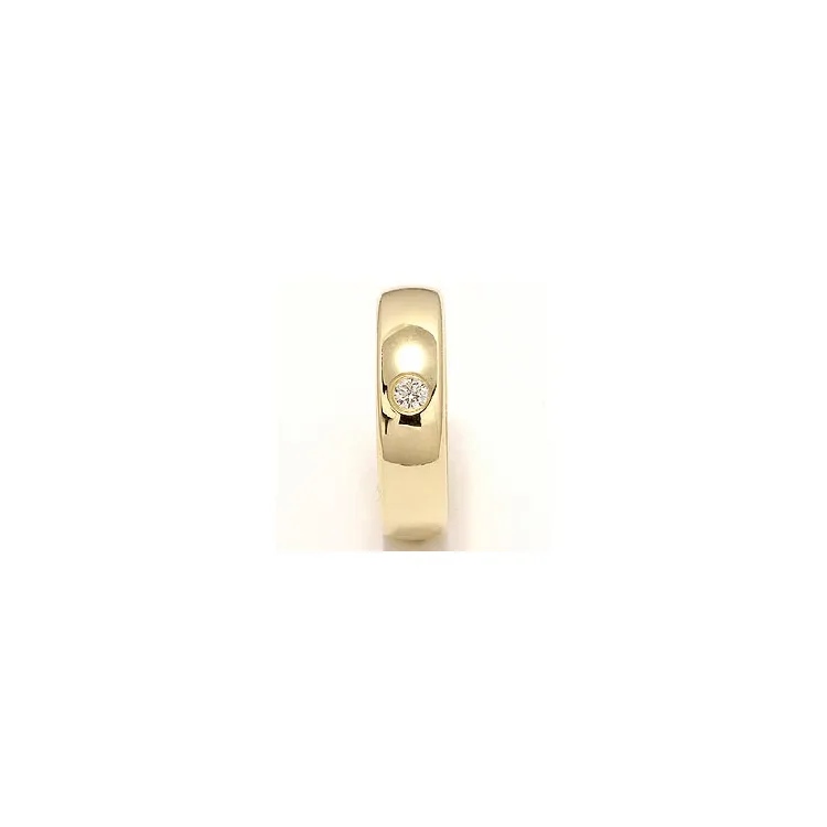 Vihkisormus 14 karaatin kultaa 0,10 ct