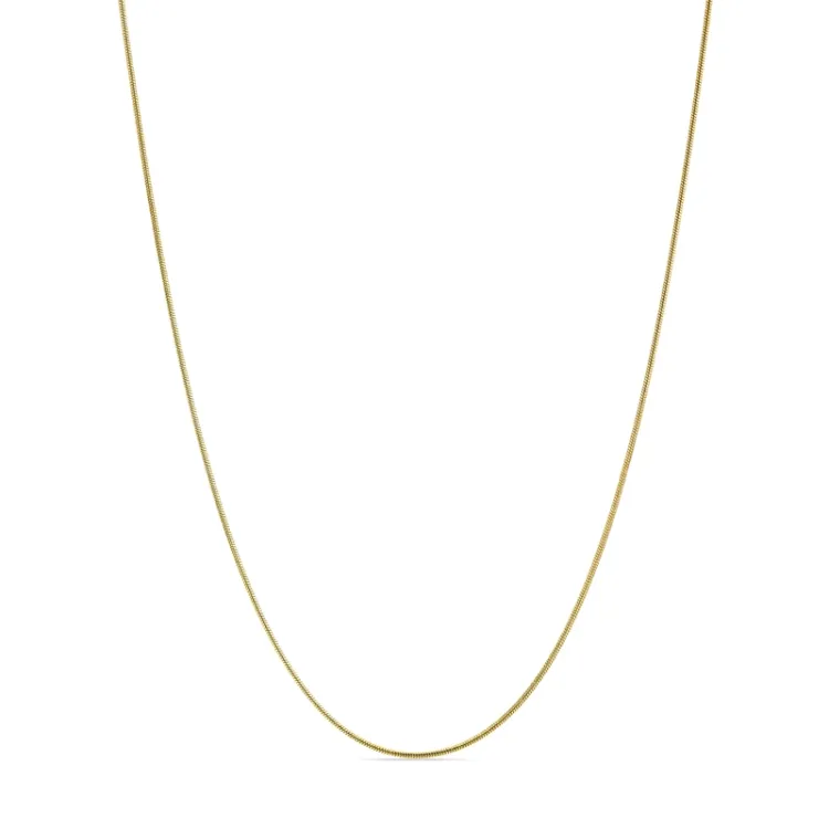 vedenkestävät käärmekaulaketju kullattu teräs  x 1,0 mm  - OCEANA